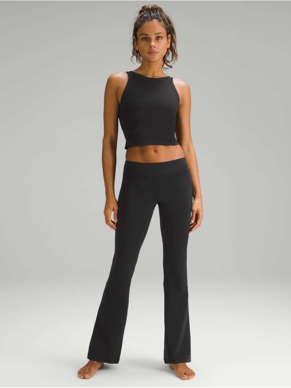 Lululemon Align Flared Pants Black Low‎ Rise Size 0 31" Inseam Nulu Yoga